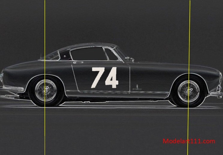 MODELART111 - 18.2 : Ferrari 250 europa gt 3rd TDF 1956 + engine